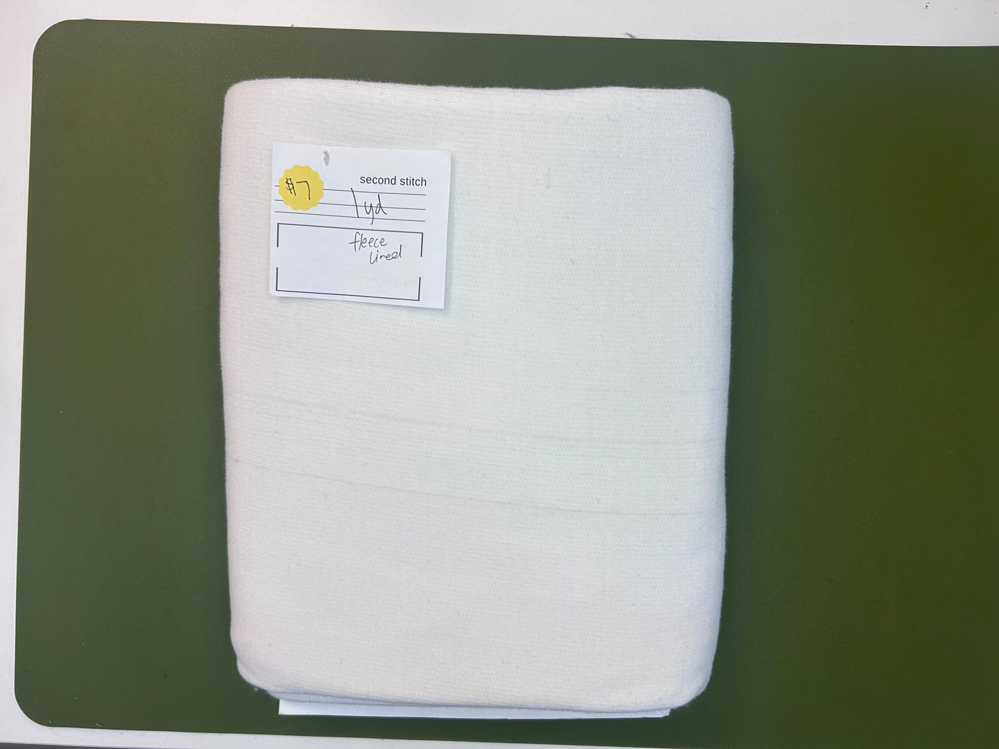 Fleece Lined Fabric - 1 Yard