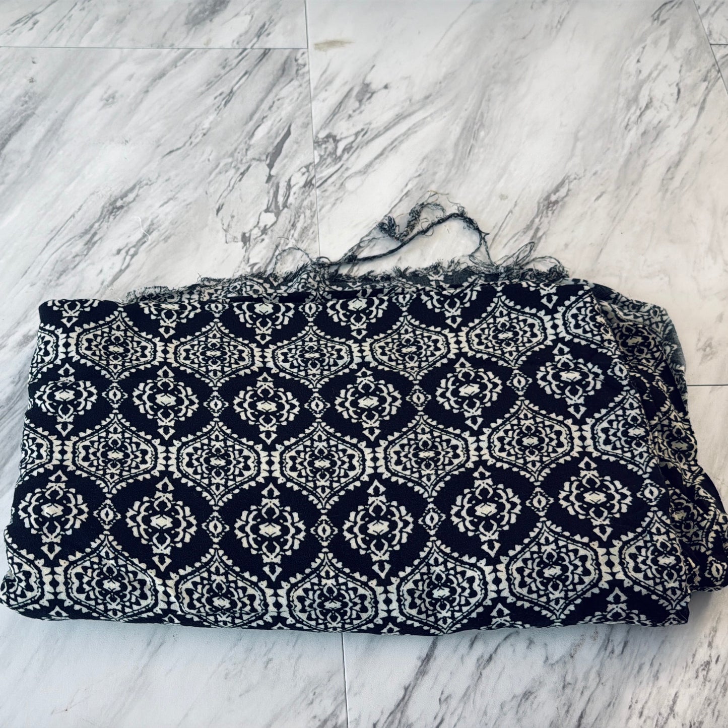 Black & White Rayon Blend - 3.5 Yards