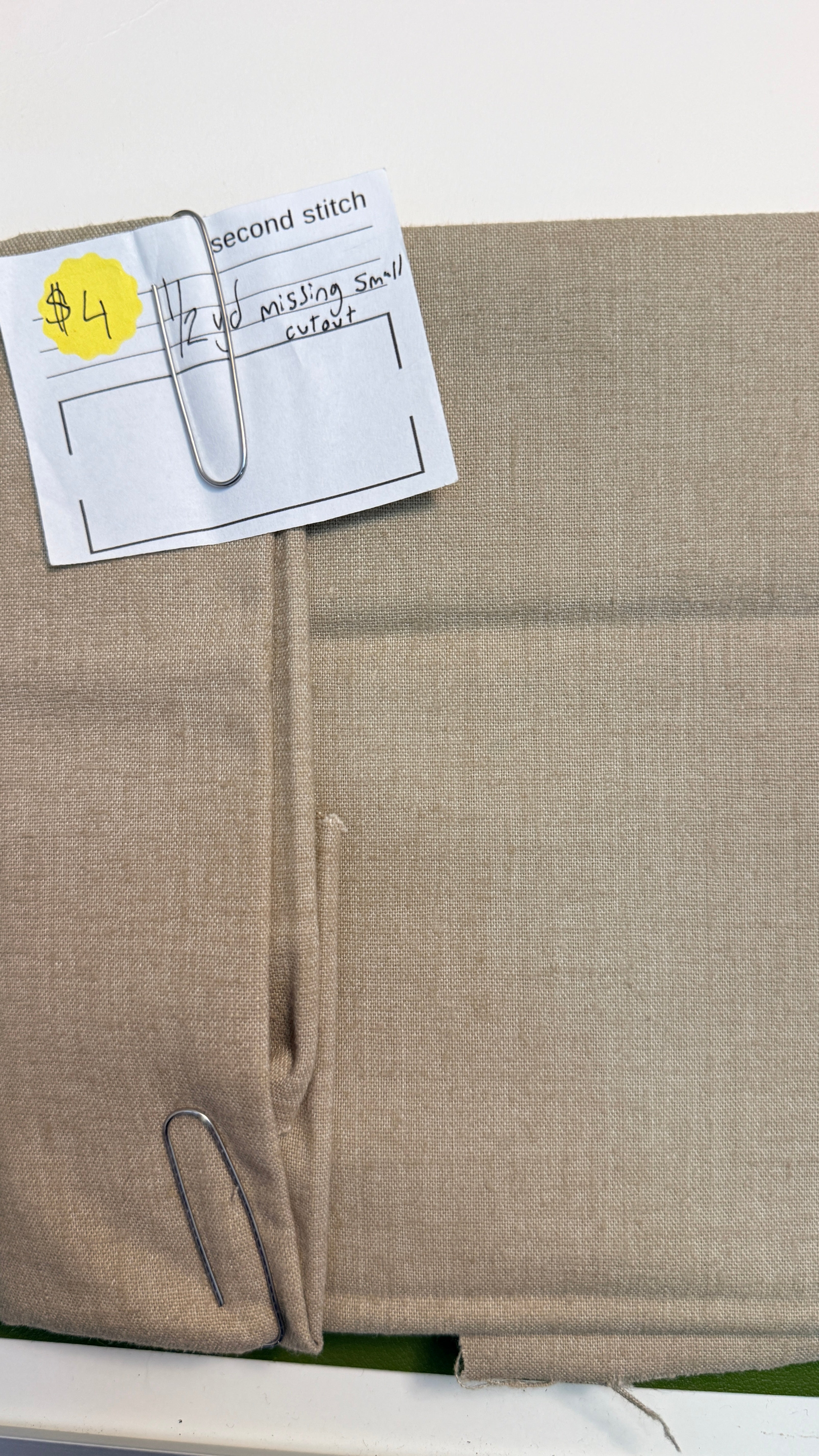 Linen Blend Basketweave - 1/2 Yard
