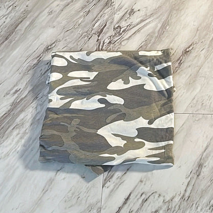 Gray Camo Knit Fabric - 1/2 Yard