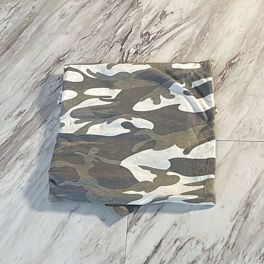 Gray Camo Knit Fabric - 1/2 Yard