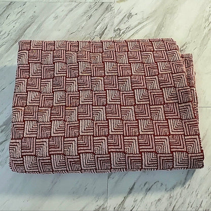 Burgundy Basketweave Double Knit - 2.5 Yards