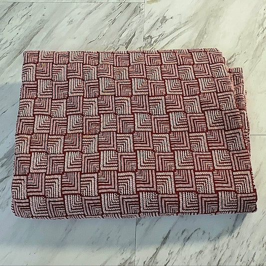 Burgundy Basketweave Double Knit - 2.5 Yards