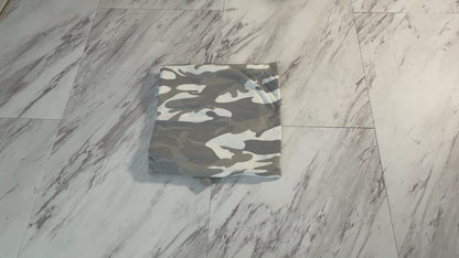 Gray Camo Knit Fabric - 1/2 Yard